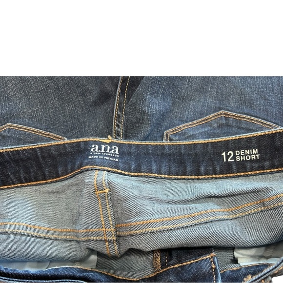 a.n.a Blue Jean Shorts with Rolled Hems - Picture 3 of 3